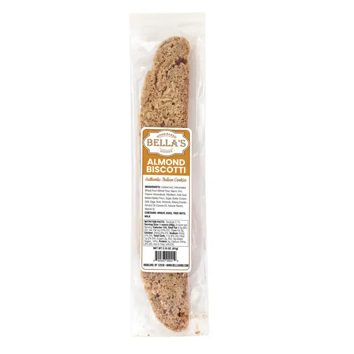 Bella's Home-Baked Goods Chocolate & Almond Biscotti